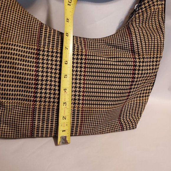 Ralph Lauren Purse Light weight Vegan Houndstooth satchel bag strap buckle - Picture 11 of 12